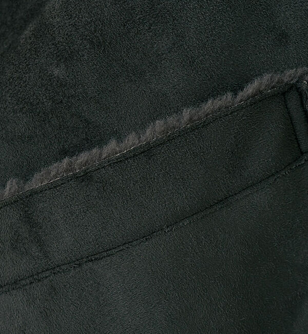 Rouge vif「【2サイズ展開】2WAYスウェードリバーシブルボアコート / ノーカラーコート」|ノーカラーコート|