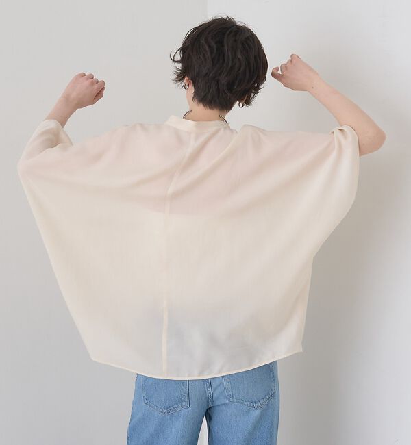 Rouge vif「【セットアップ対応】キュプラフィブリルドレープスキッパーブラウス」|シャツ・ブラウス|