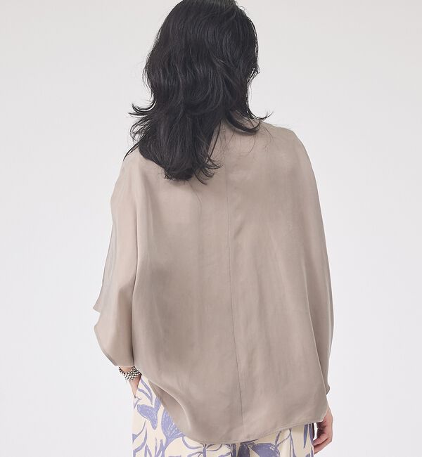 Rouge vif「【セットアップ対応】キュプラフィブリルドレープスキッパーブラウス」|シャツ・ブラウス|