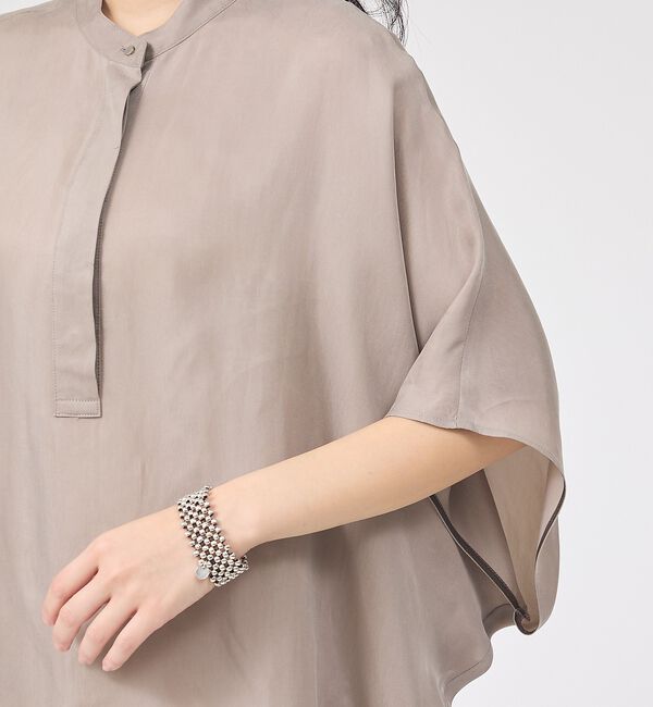 Rouge vif「【セットアップ対応】キュプラフィブリルドレープスキッパーブラウス」|シャツ・ブラウス|