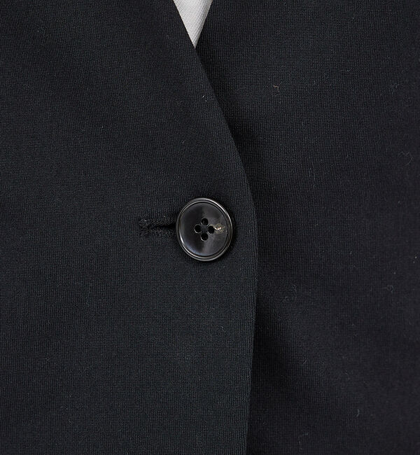 qualite「【セットアップ対応】トリコットストレッチジャケット」|ノーカラージャケット|