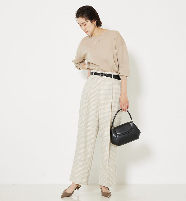 qualite「コットンナイロンハイゲージニット」|ニット・セーター|