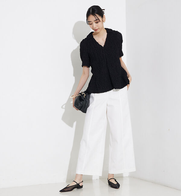 qualite「ペプラムシャツ」|Tシャツ・カットソー|