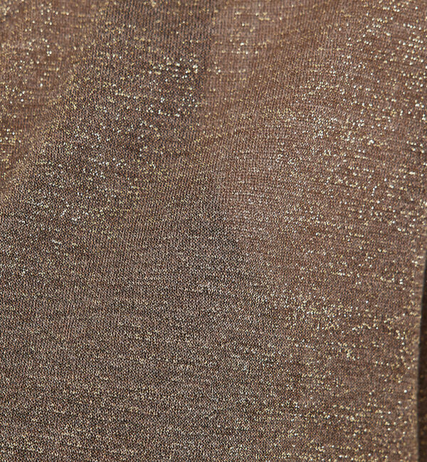 qualite「【夏の羽織りにおすすめ】ラメハイゲージニットカーデ」|カーディガン|