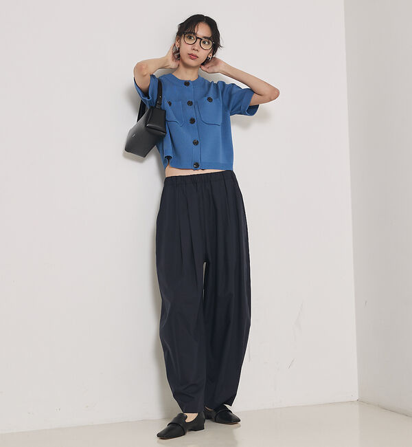 qualite「ショートスリーブカーデ」|カーディガン|