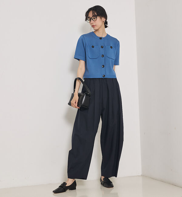 qualite「ショートスリーブカーデ」|カーディガン|