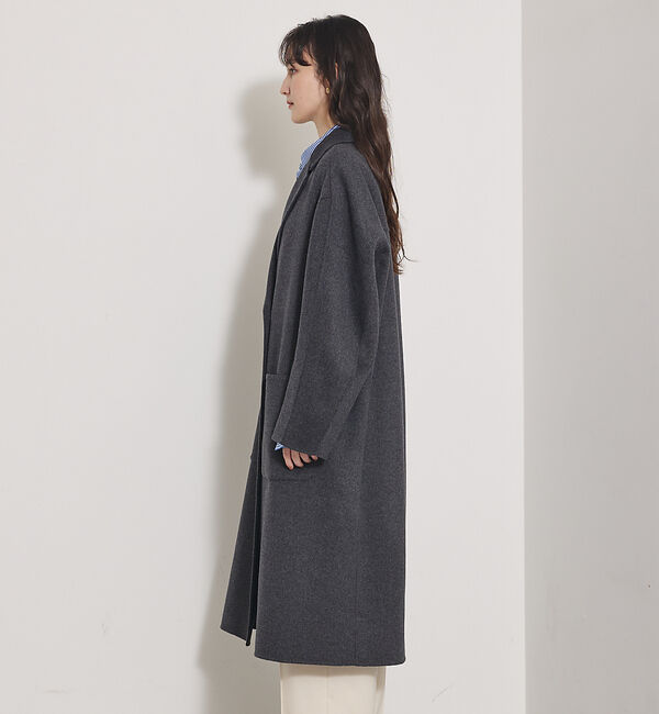qualite「【毛玉になりにくい】ダブルフェイスチェスターコート」|その他|