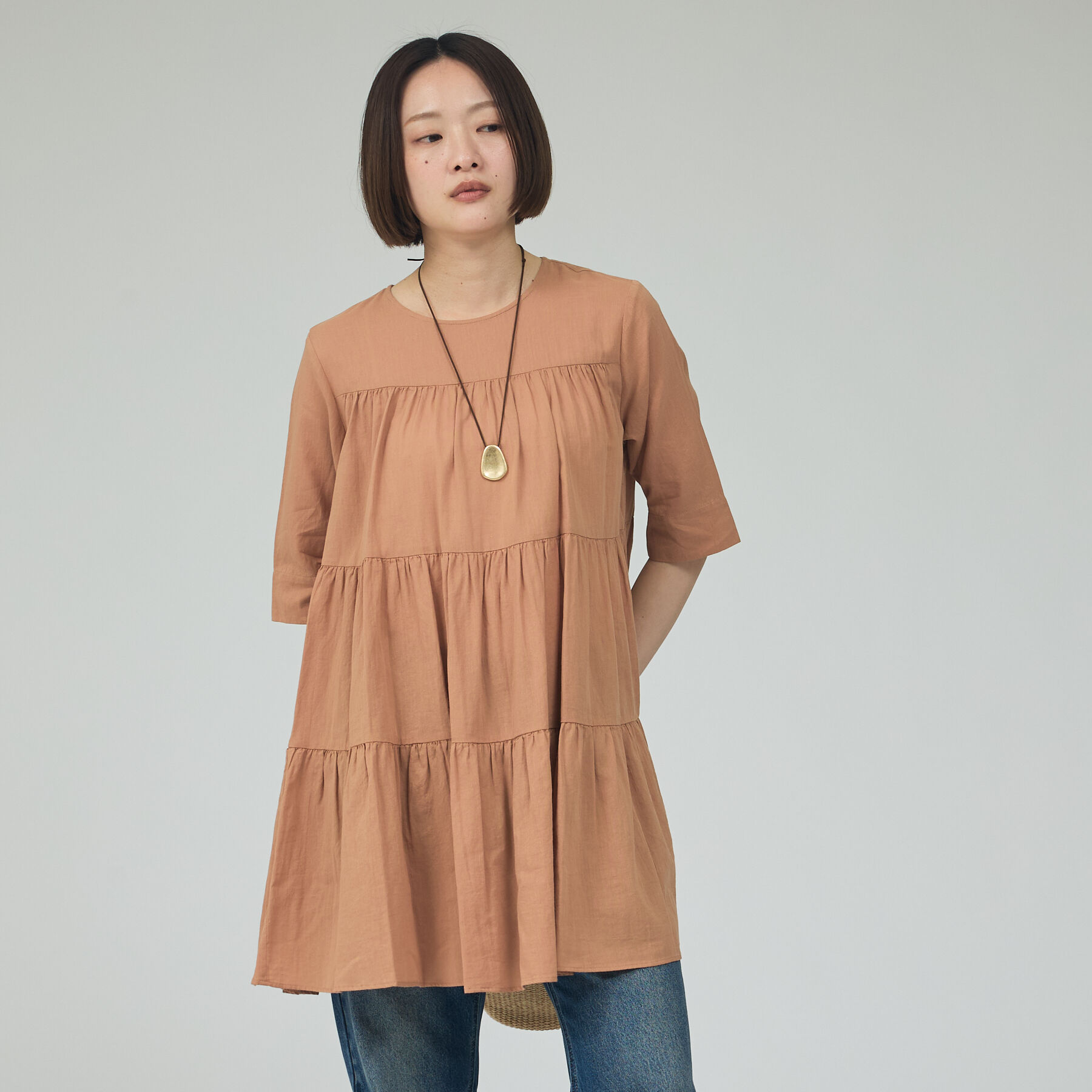 qualite「ティアードチュニック」|ワンピース|