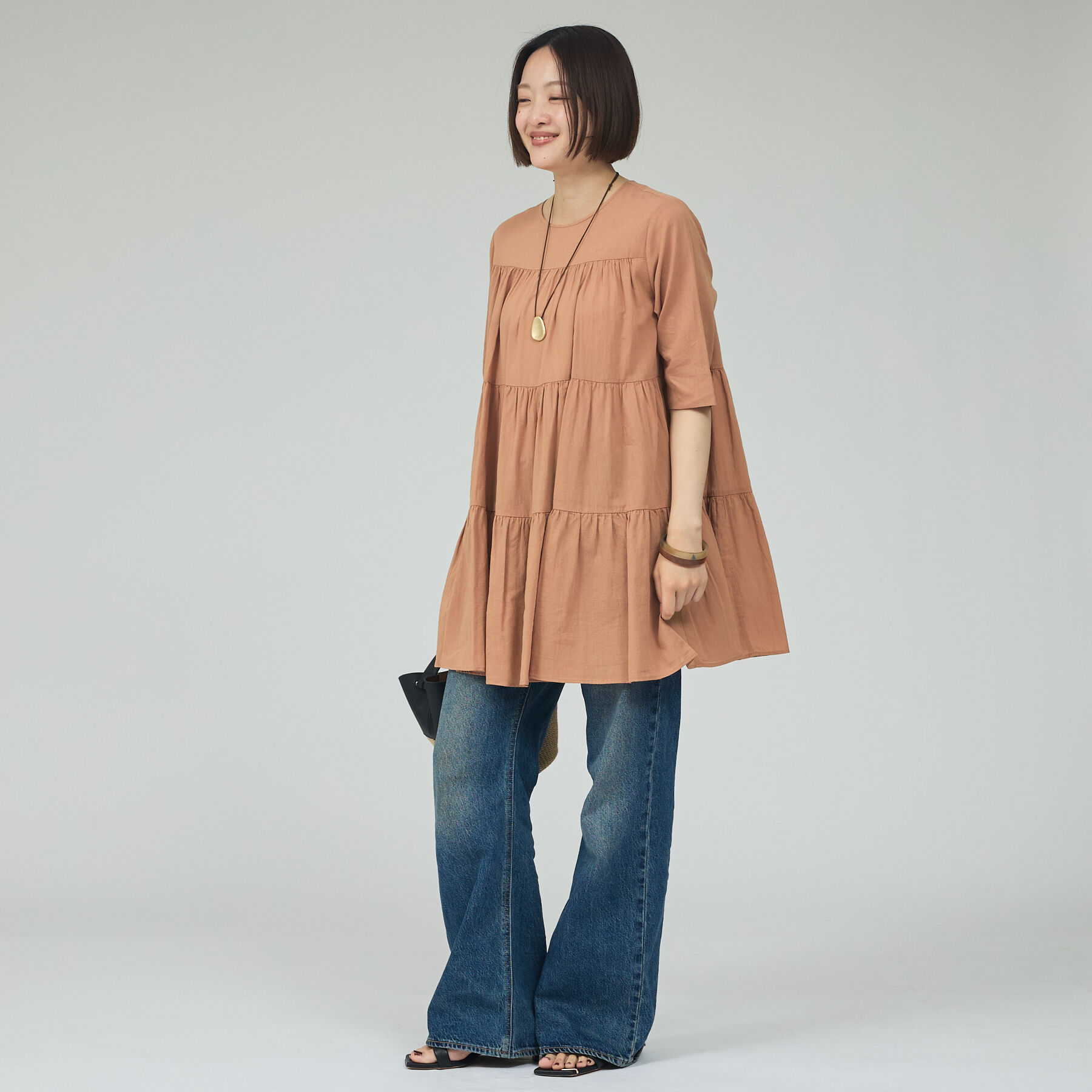 qualite「ティアードチュニック」|ワンピース|