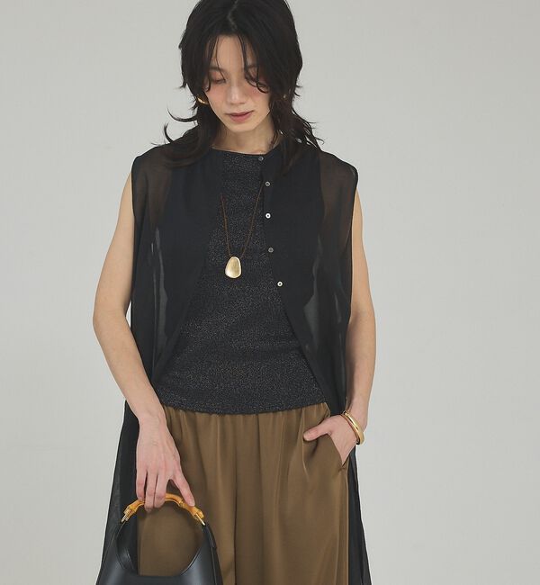 qualite「レザーワントップネックレス」|ネックレス|