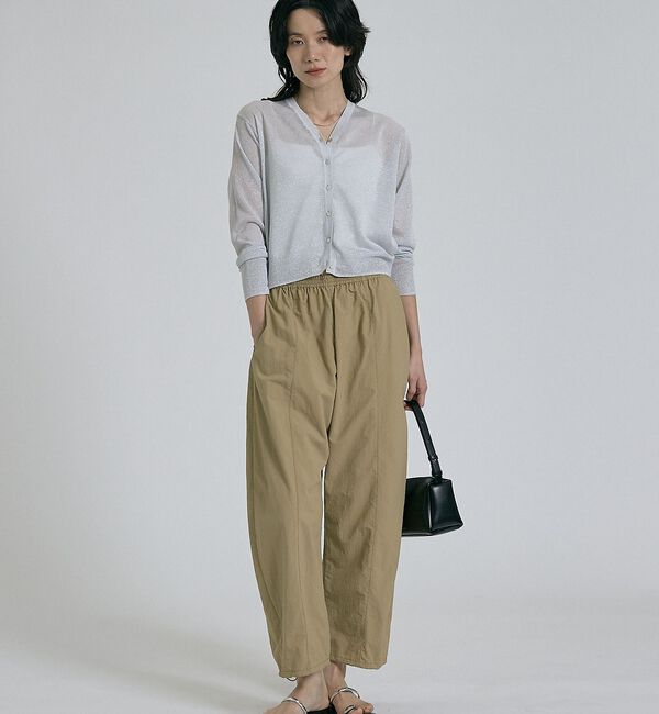 qualite「【昨年大人気アイテム！新色追加】ラメニットカーディガン」|カーディガン|