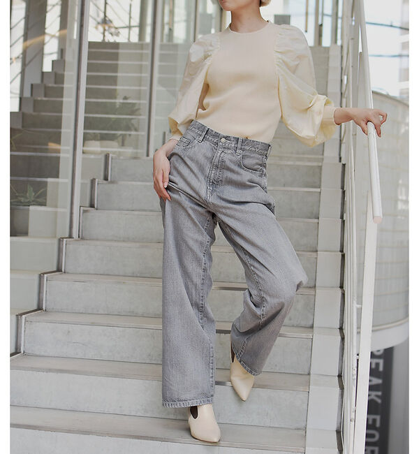 AU BANNISTER「【LAROUTE】ポインテッドサイドゴアブーツ」|ショートブーツ|