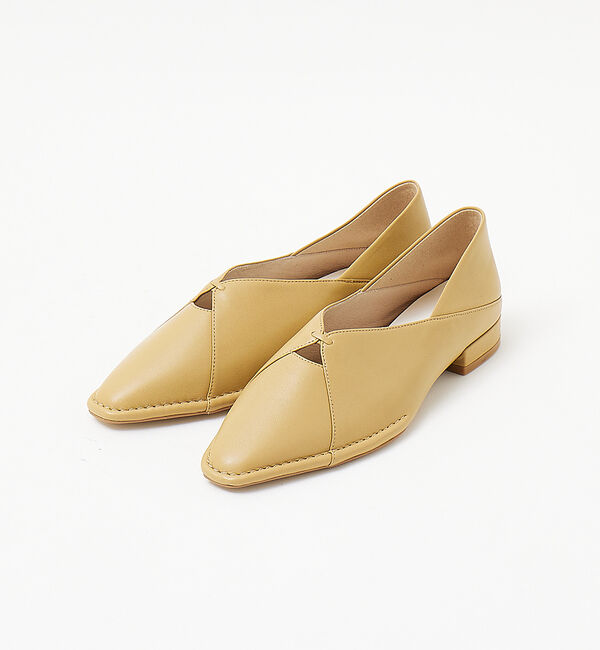 AU BANNISTER「ステッチダウン バブーシュ フラットパンプス」|その他|ベージュ