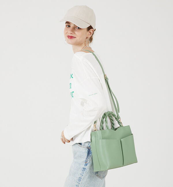 LOWELL things「TWISTE/ダブルポケット2WAYトート M」|ショルダー・メッセンジャー|