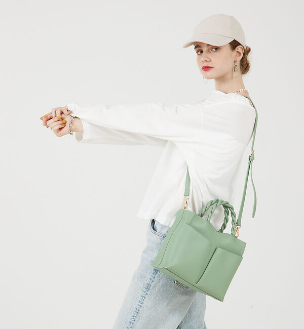 LOWELL things「TWISTE/ダブルポケット2WAYトート M」|ショルダー・メッセンジャー|