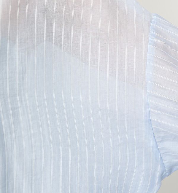 abahouse mavie「【やわらかに透ける】シアーストライプシャツ」|シャツ・ブラウス|