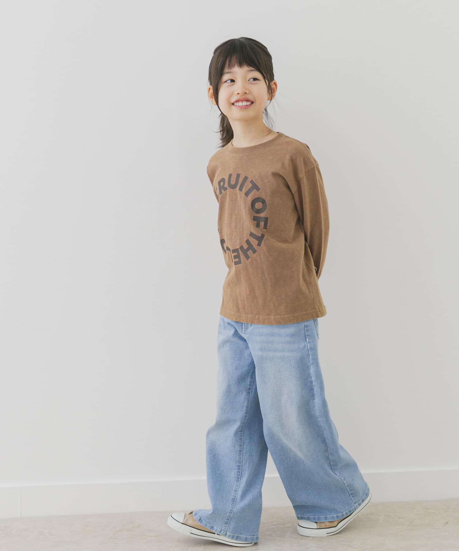 URBAN RESEARCH DOORS「『別注』FRUIT OF THE LOOM&times;DOORS　サークルロゴ長袖Tシャツ(KIDS)」|その他|