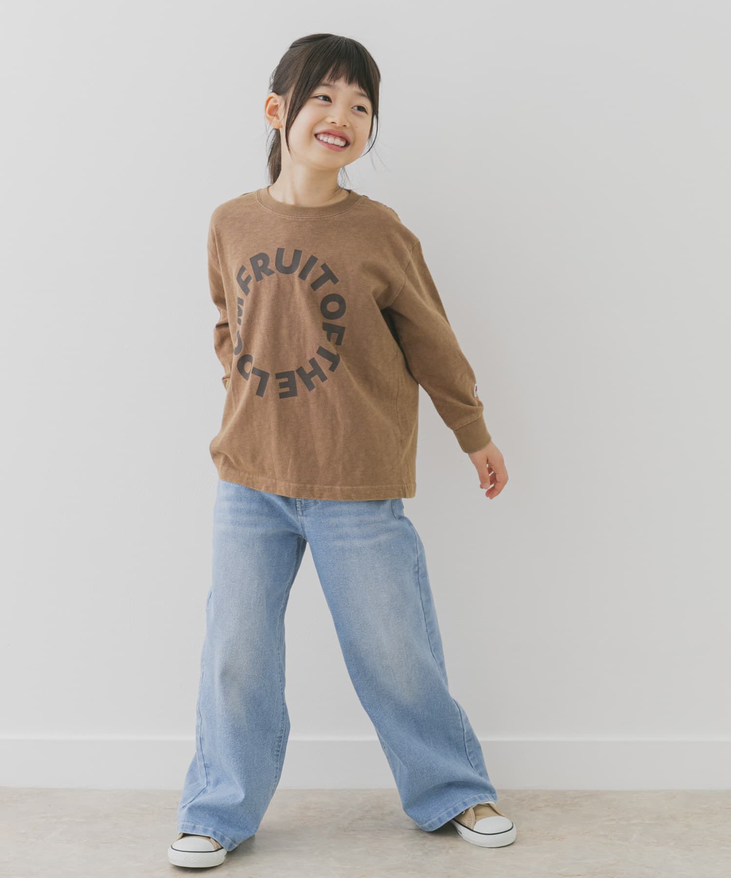 URBAN RESEARCH DOORS「『別注』FRUIT OF THE LOOM&times;DOORS　サークルロゴ長袖Tシャツ(KIDS)」|その他|