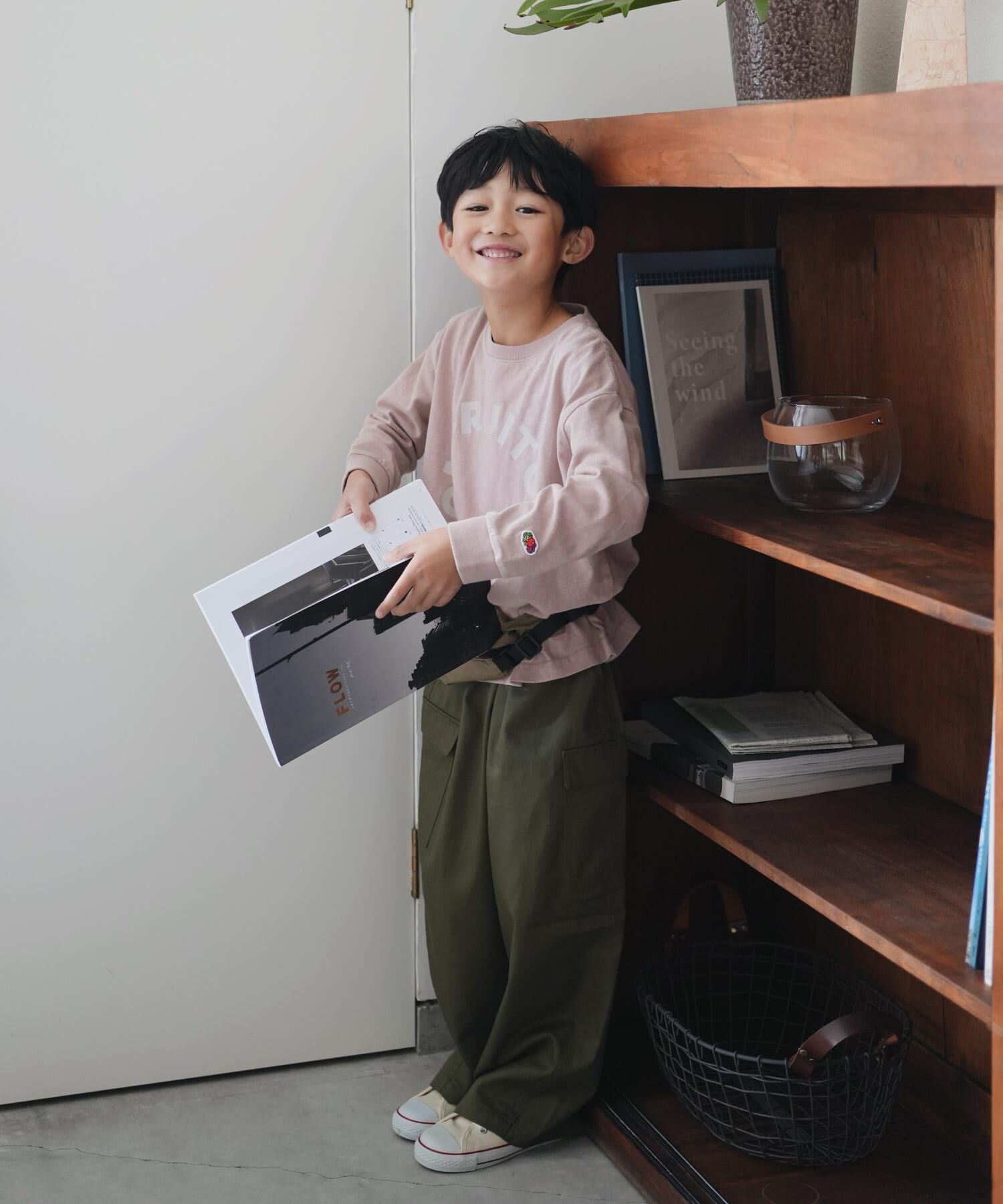 URBAN RESEARCH DOORS「『別注』FRUIT OF THE LOOM&times;DOORS　サークルロゴ長袖Tシャツ(KIDS)」|その他|