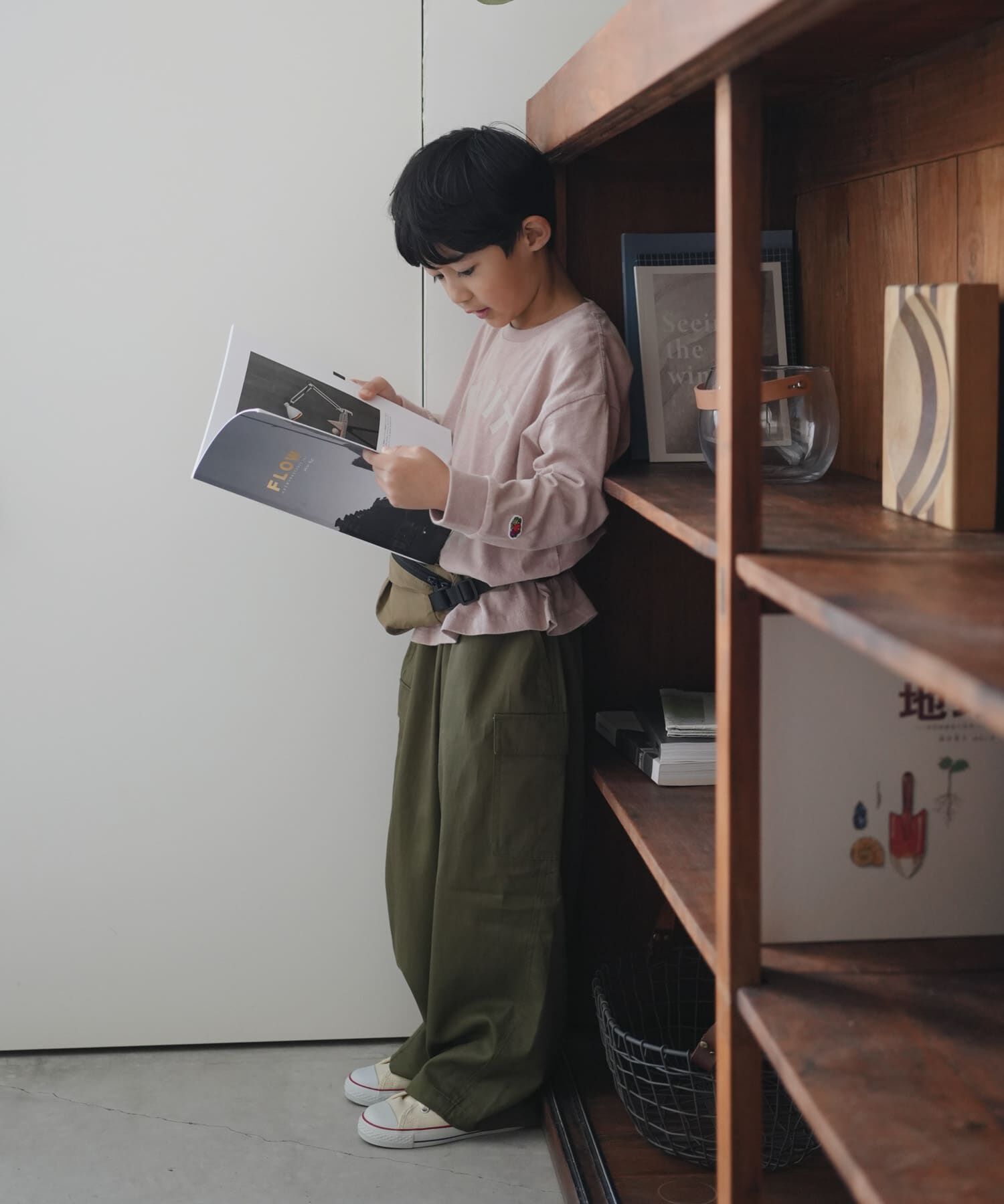 URBAN RESEARCH DOORS「『別注』FRUIT OF THE LOOM&times;DOORS　サークルロゴ長袖Tシャツ(KIDS)」|その他|
