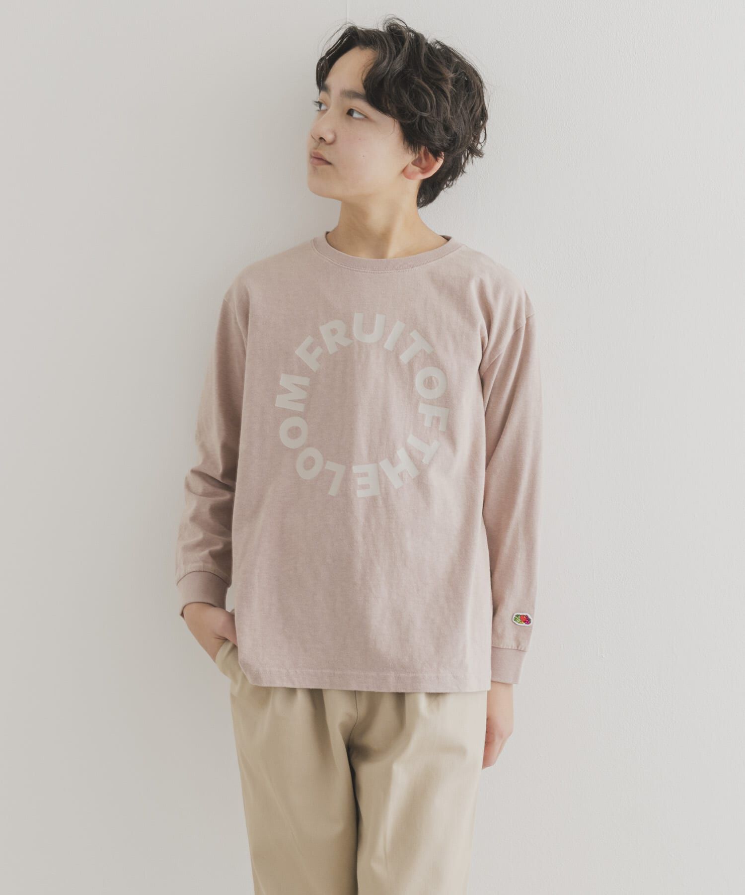 URBAN RESEARCH DOORS「『別注』FRUIT OF THE LOOM&times;DOORS　サークルロゴ長袖Tシャツ(KIDS)」|その他|