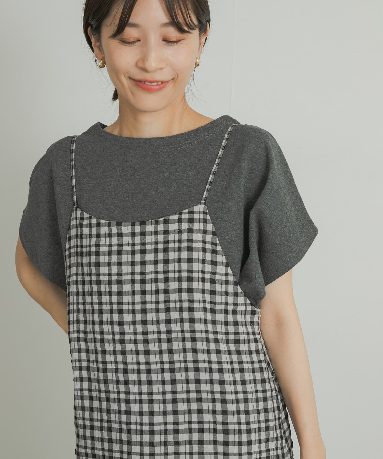 URBAN RESEARCH DOORS「『UR TECH ひやサラクール』ドライコットンボートネックプルオーバー」|Tシャツ・カットソー|