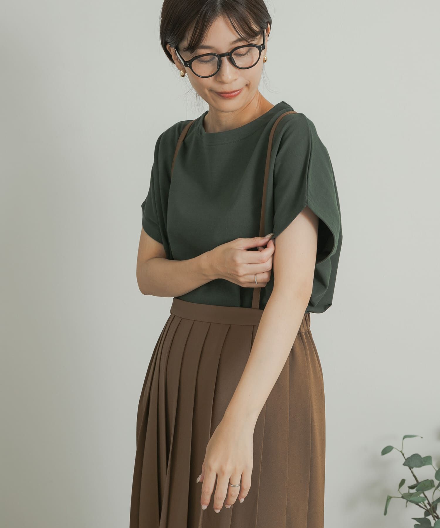 URBAN RESEARCH DOORS「『UR TECH ひやサラクール』ドライコットンボートネックプルオーバー」|Tシャツ・カットソー|