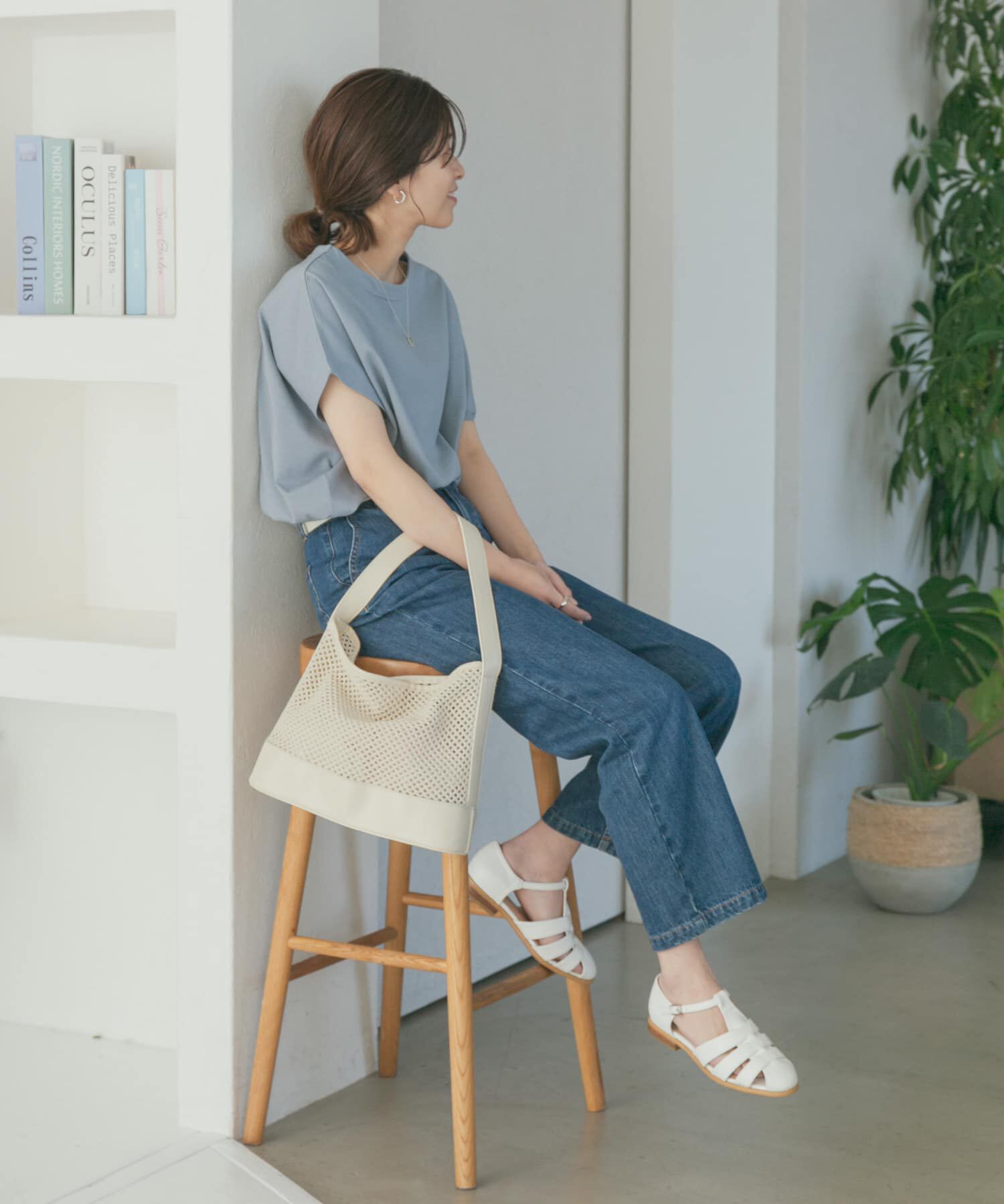 URBAN RESEARCH DOORS「『UR TECH ひやサラクール』ドライコットンボートネックプルオーバー」|Tシャツ・カットソー|