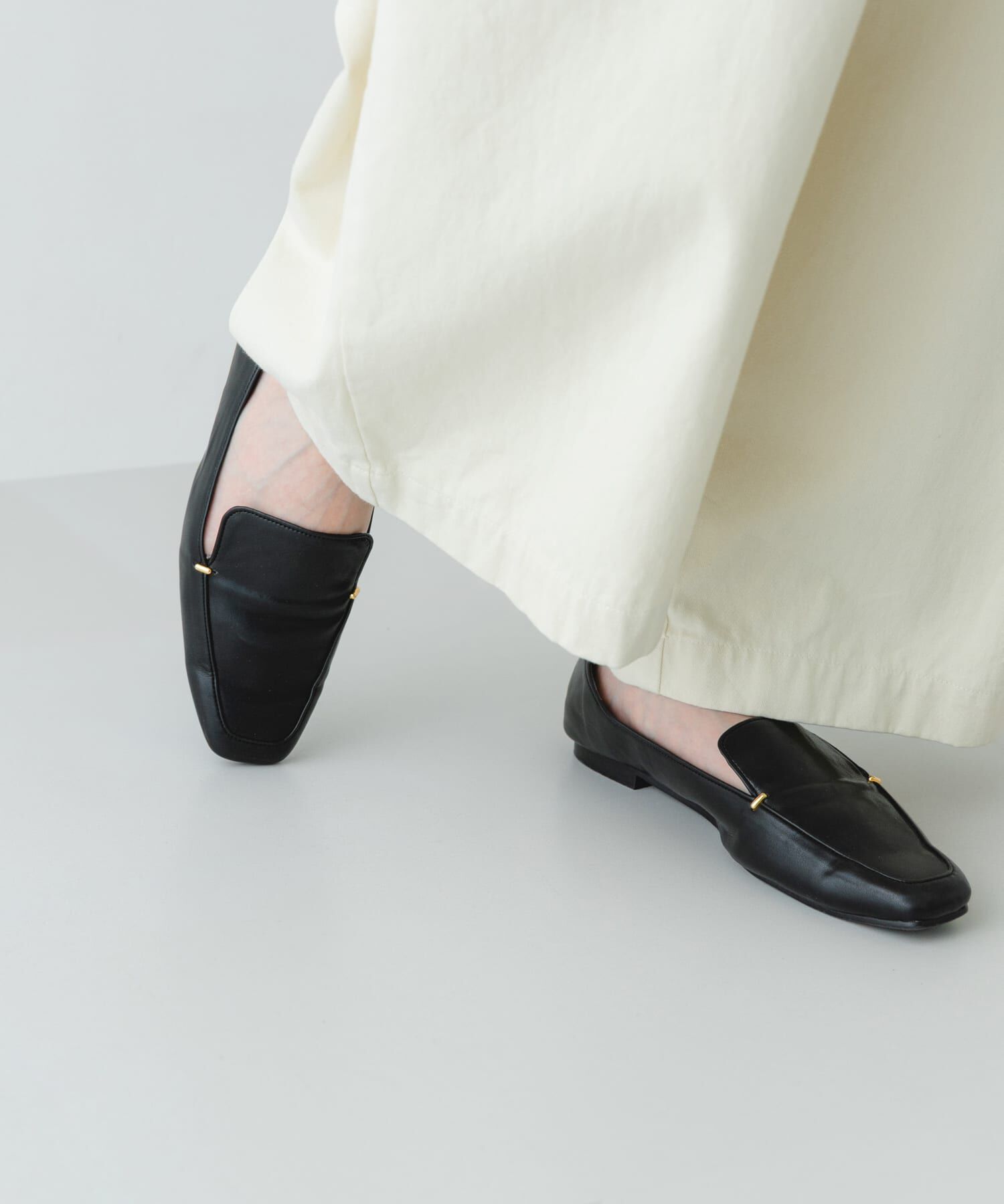 RODE SKO「『MADE IN JAPAN』スクエアトゥプチメタルローファー」|ローファー|