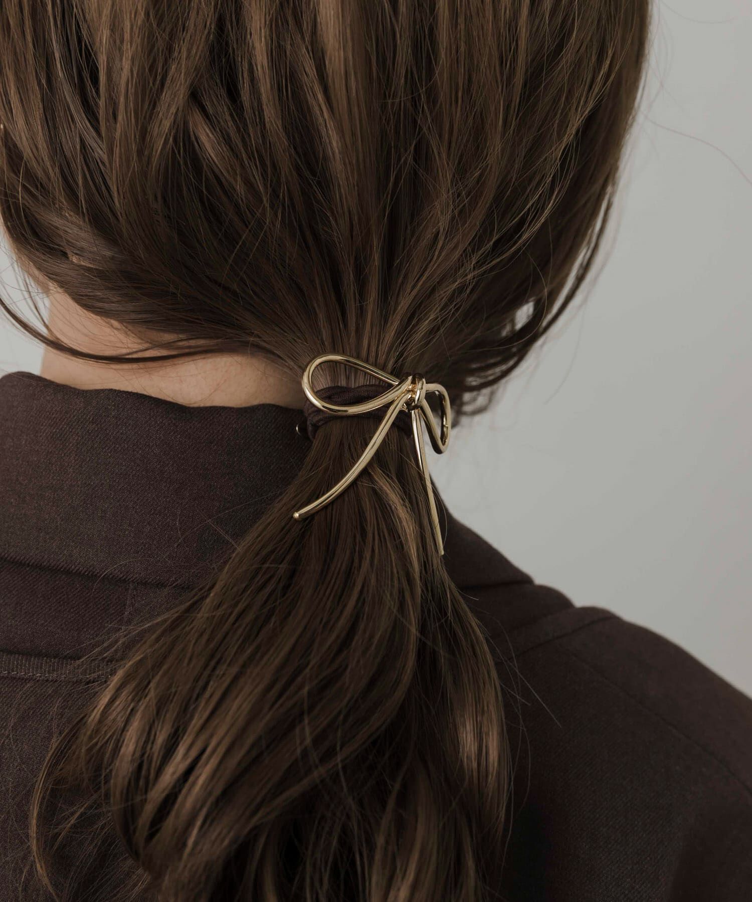 SMELLY「メタルノットリボンヘアカフセット」|ヘアゴム・シュシュ|