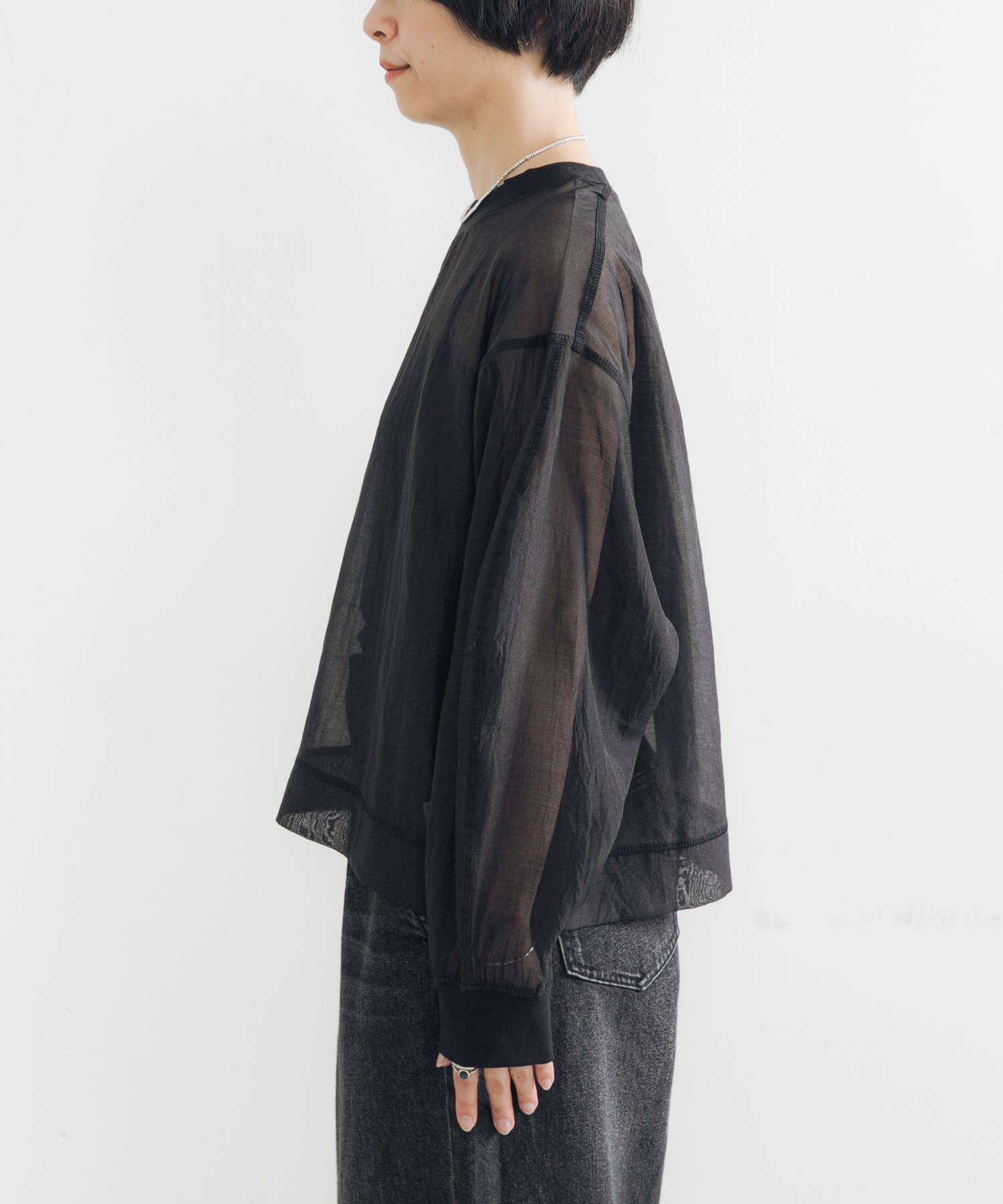 URBAN RESEARCH「オーガンジーシアートップス」|Tシャツ・カットソー|