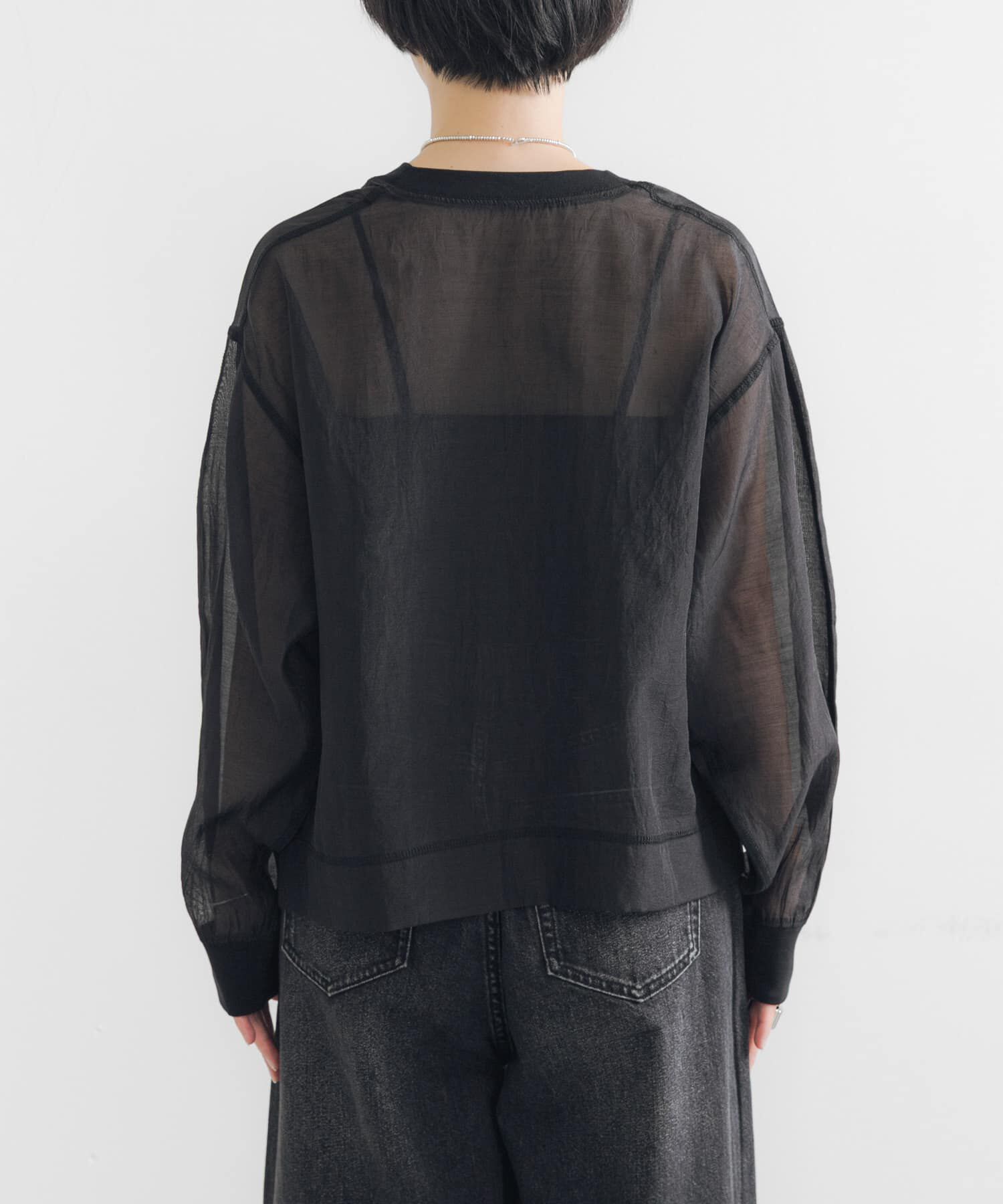 URBAN RESEARCH「オーガンジーシアートップス」|Tシャツ・カットソー|