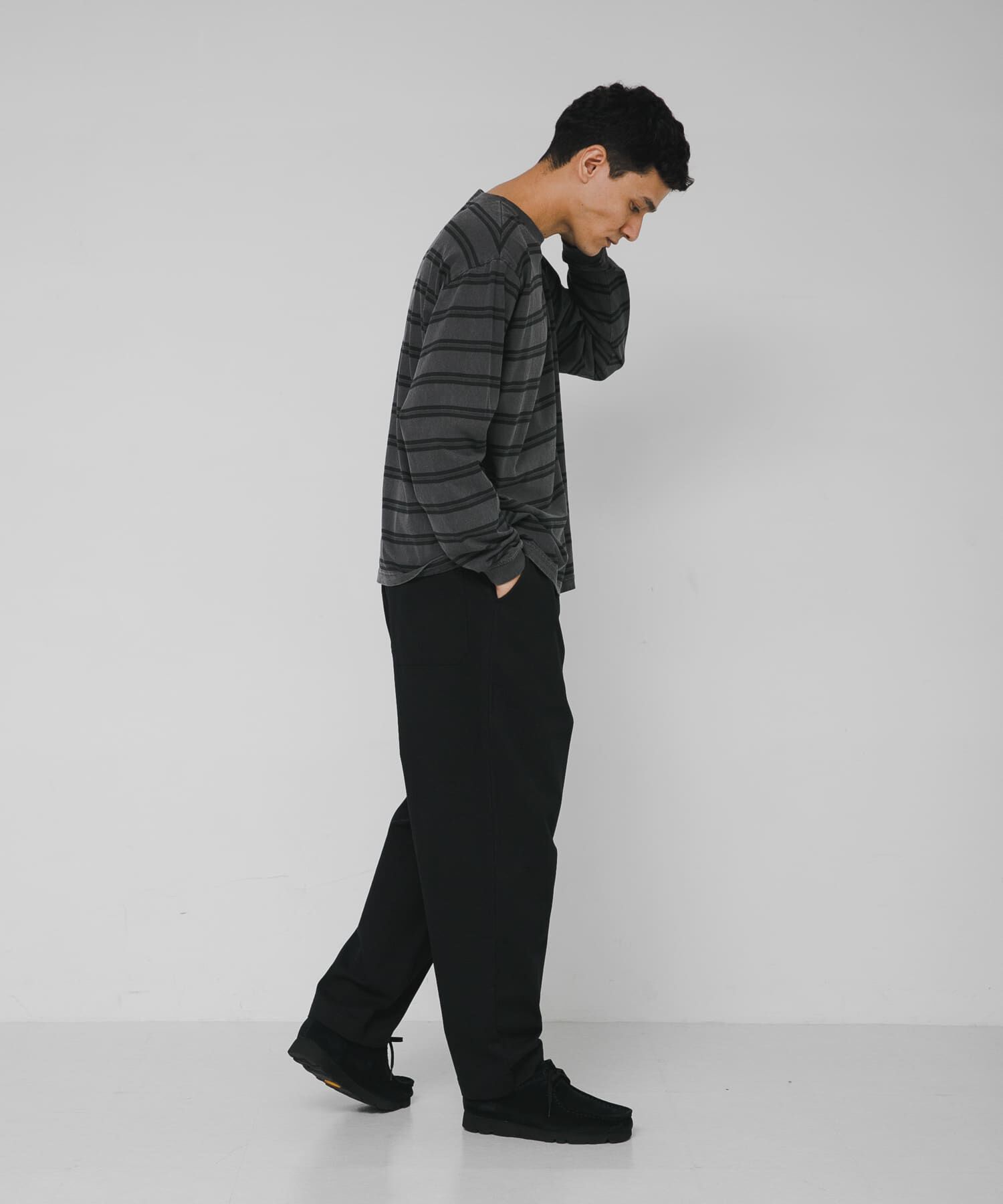 Sonny Label 「ピグメントボーダーロングスリーブTシャツ」|Tシャツ・カットソー|