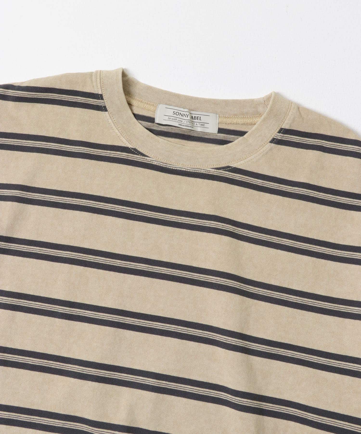 Sonny Label 「ピグメントボーダーロングスリーブTシャツ」|Tシャツ・カットソー|