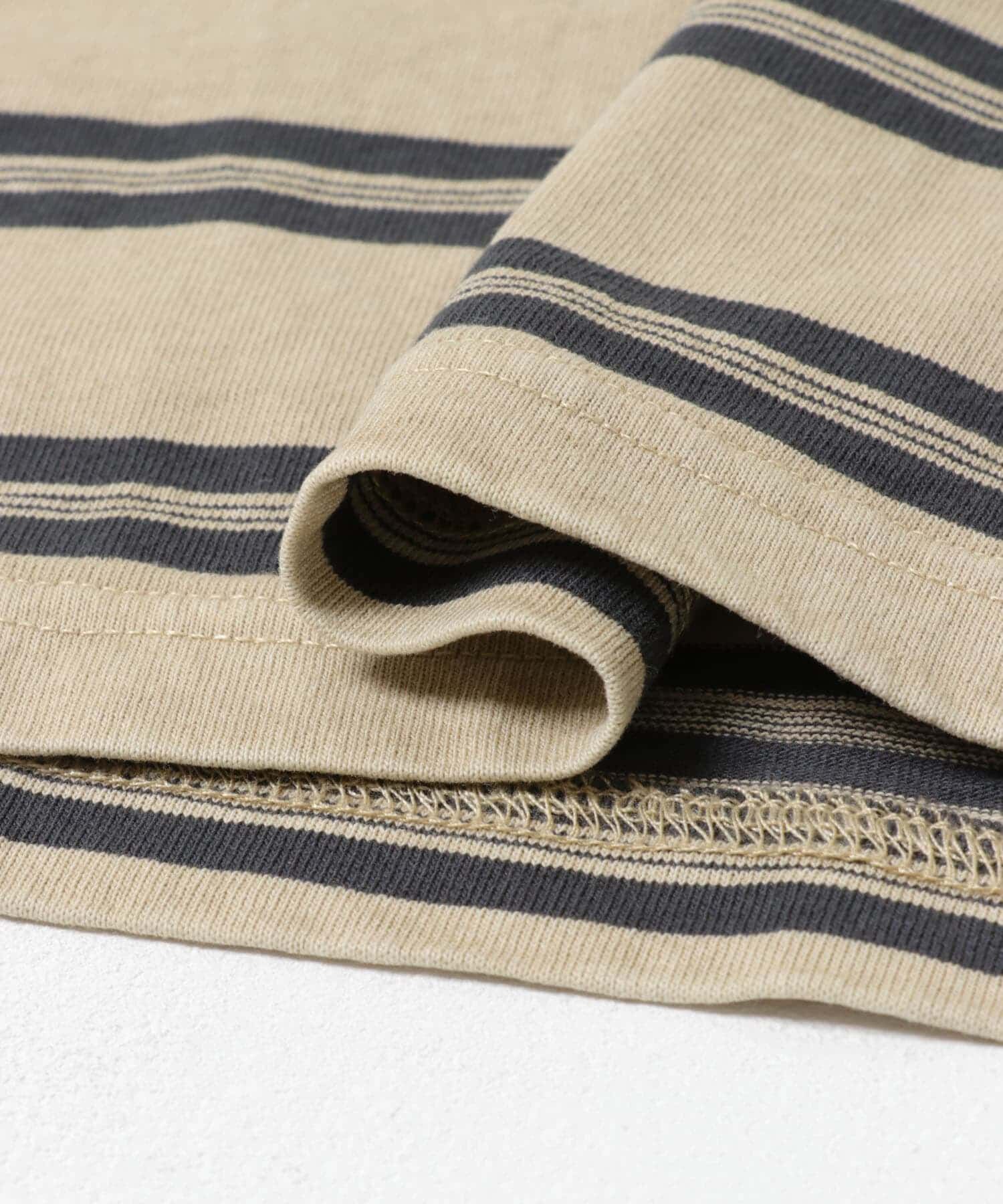 Sonny Label 「ピグメントボーダーロングスリーブTシャツ」|Tシャツ・カットソー|