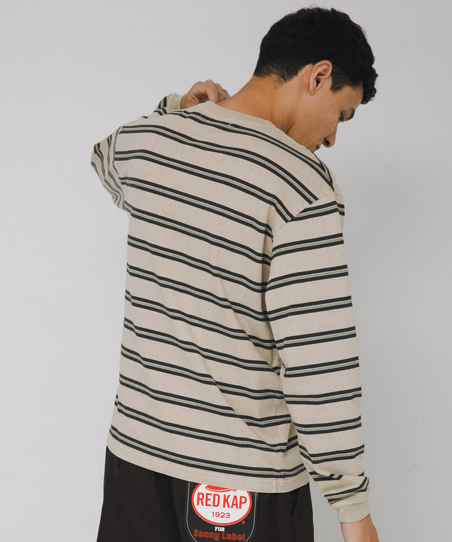 Sonny Label 「ピグメントボーダーロングスリーブTシャツ」|Tシャツ・カットソー|
