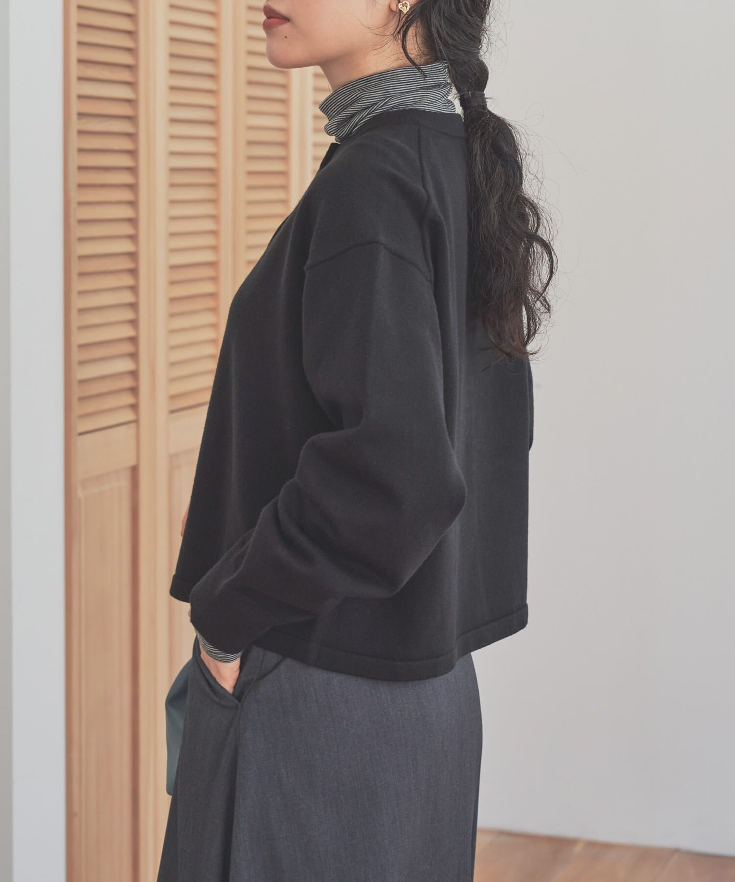 URBAN RESEARCH DOORS「『仁村紗和さん着用』『UR TECH 200日ニット』リングドットカーディガン」|カーディガン|