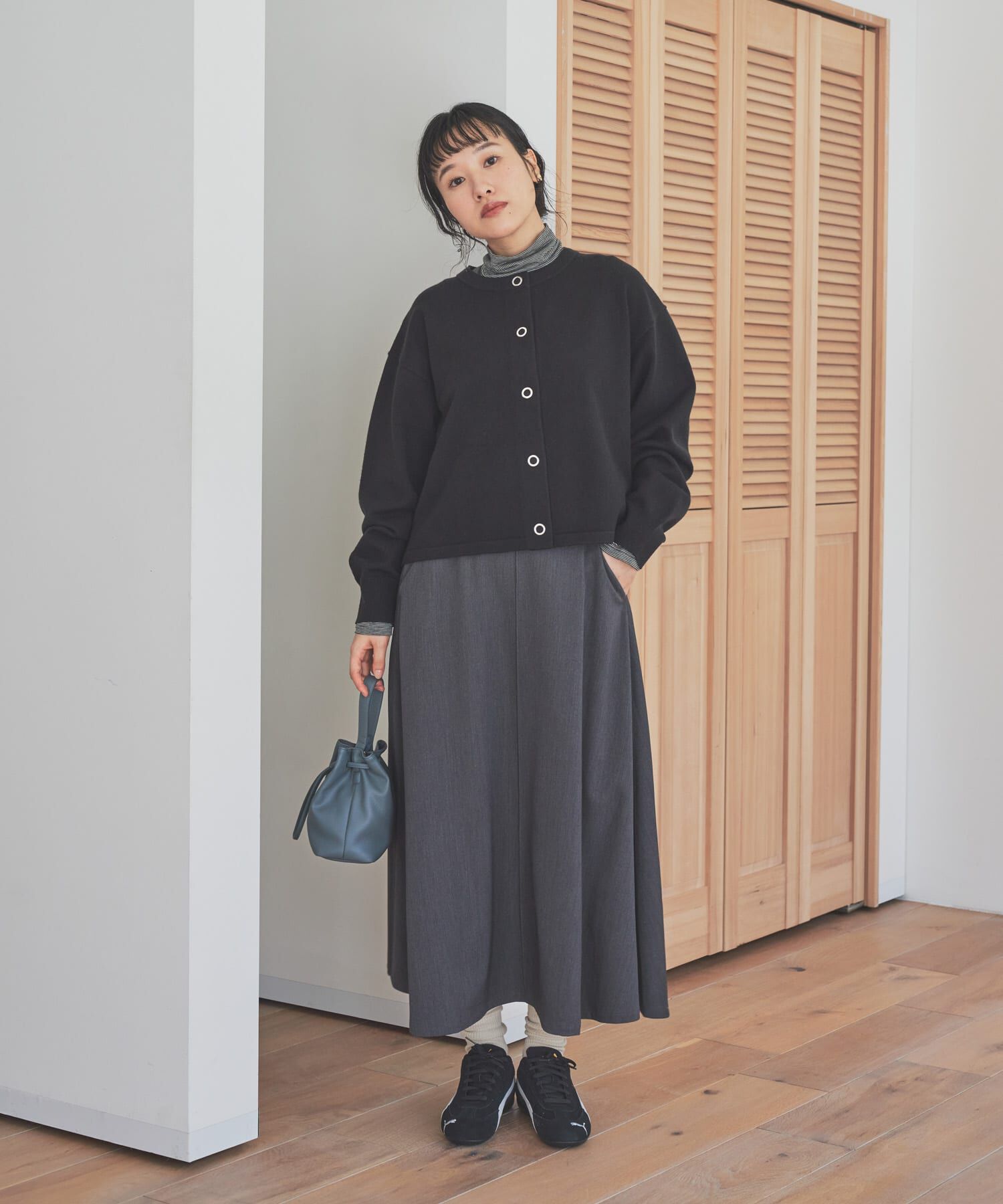 URBAN RESEARCH DOORS「『仁村紗和さん着用』『UR TECH 200日ニット』リングドットカーディガン」|カーディガン|