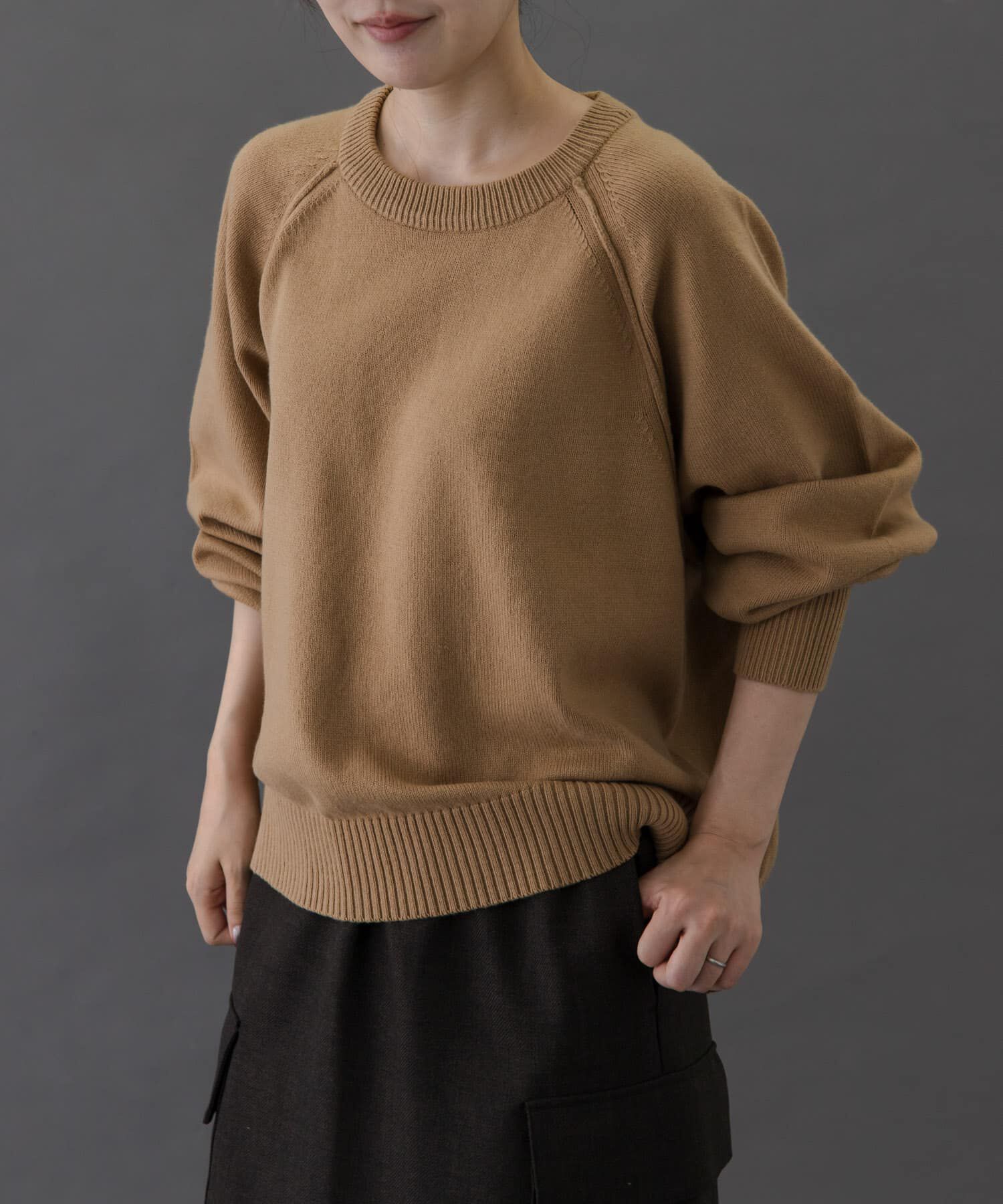 URBAN RESEARCH DOORS「FORK&SPOON　ラグランニットプルオーバー」|ニット・セーター|