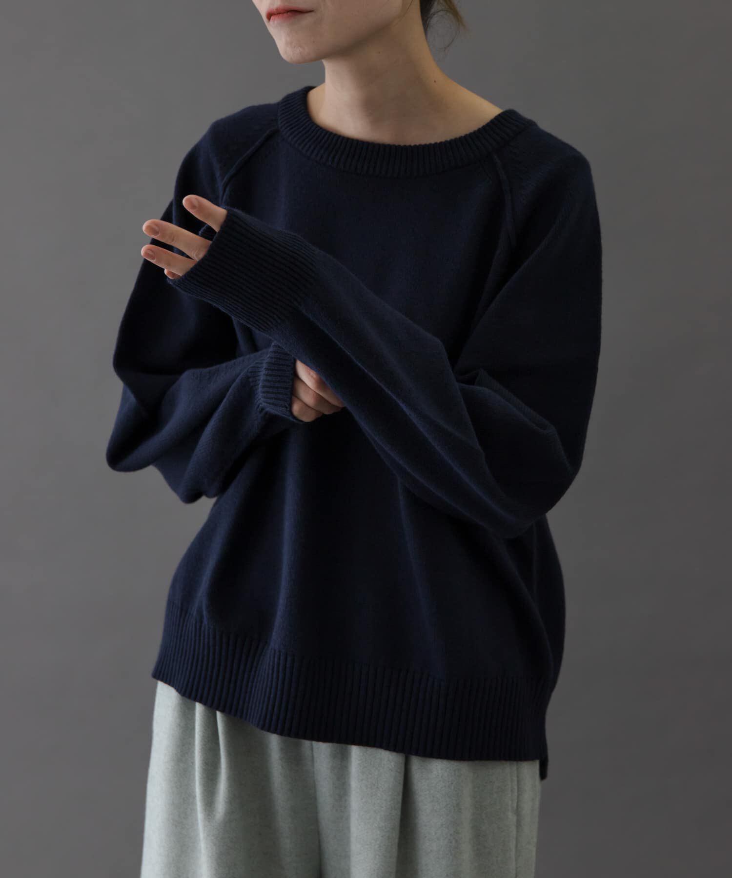 URBAN RESEARCH DOORS「FORK&SPOON　ラグランニットプルオーバー」|ニット・セーター|