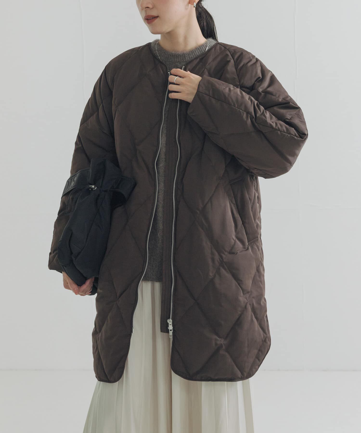 URBAN RESEARCH「『Sサイズ/WEB限定』コクーンキルティングロングダウン」|ダウン|