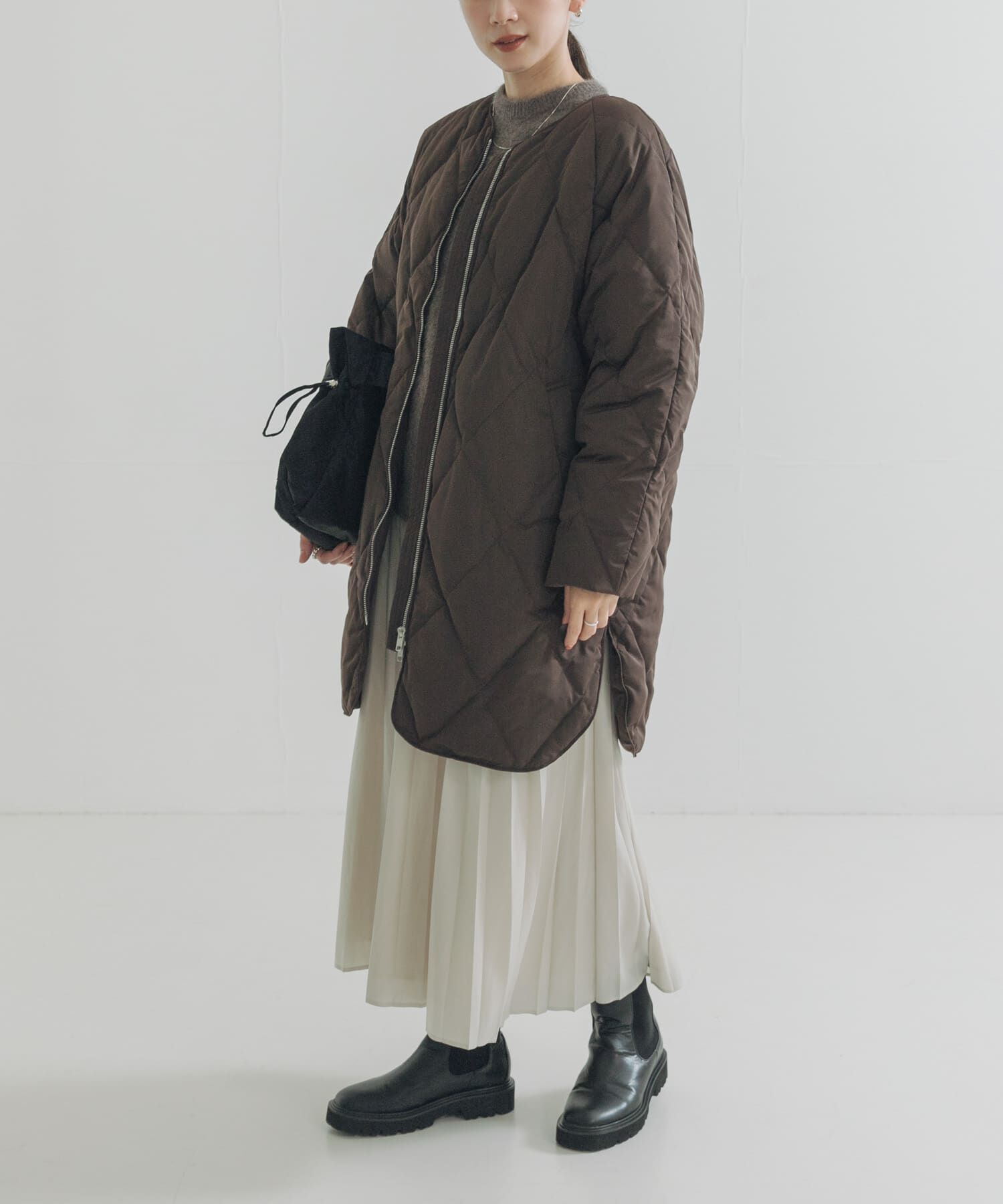 URBAN RESEARCH「『Sサイズ/WEB限定』コクーンキルティングロングダウン」|ダウン|