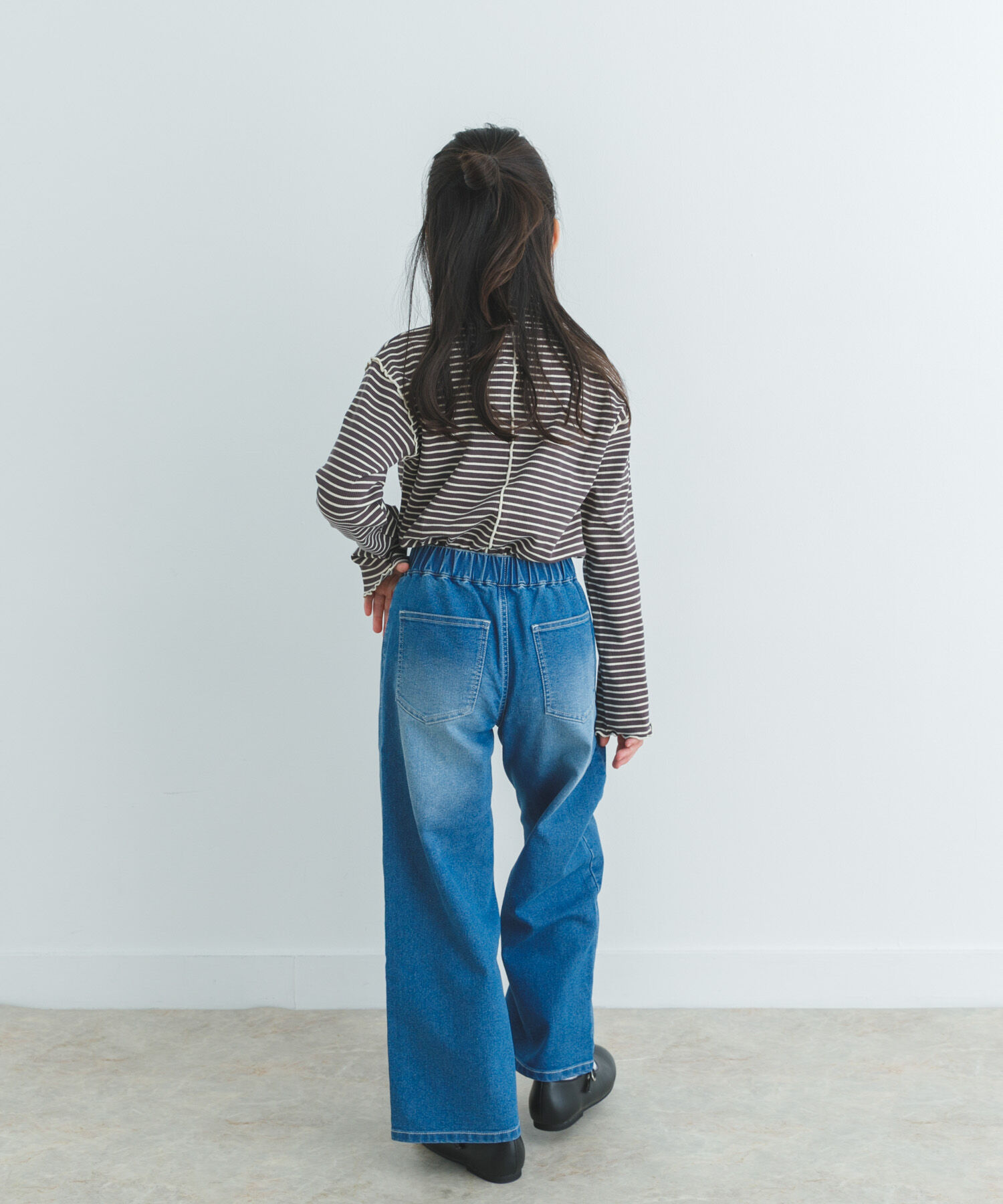 URBAN RESEARCH DOORS「『WEB/一部店舗限定サイズ』ボーダーフリルリブハイネック(KIDS)」|その他|