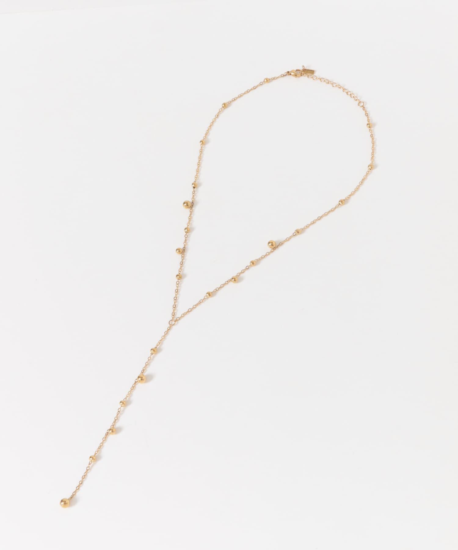 SMELLY「ステンレスランダムボールYネックレス」|ネックレス|