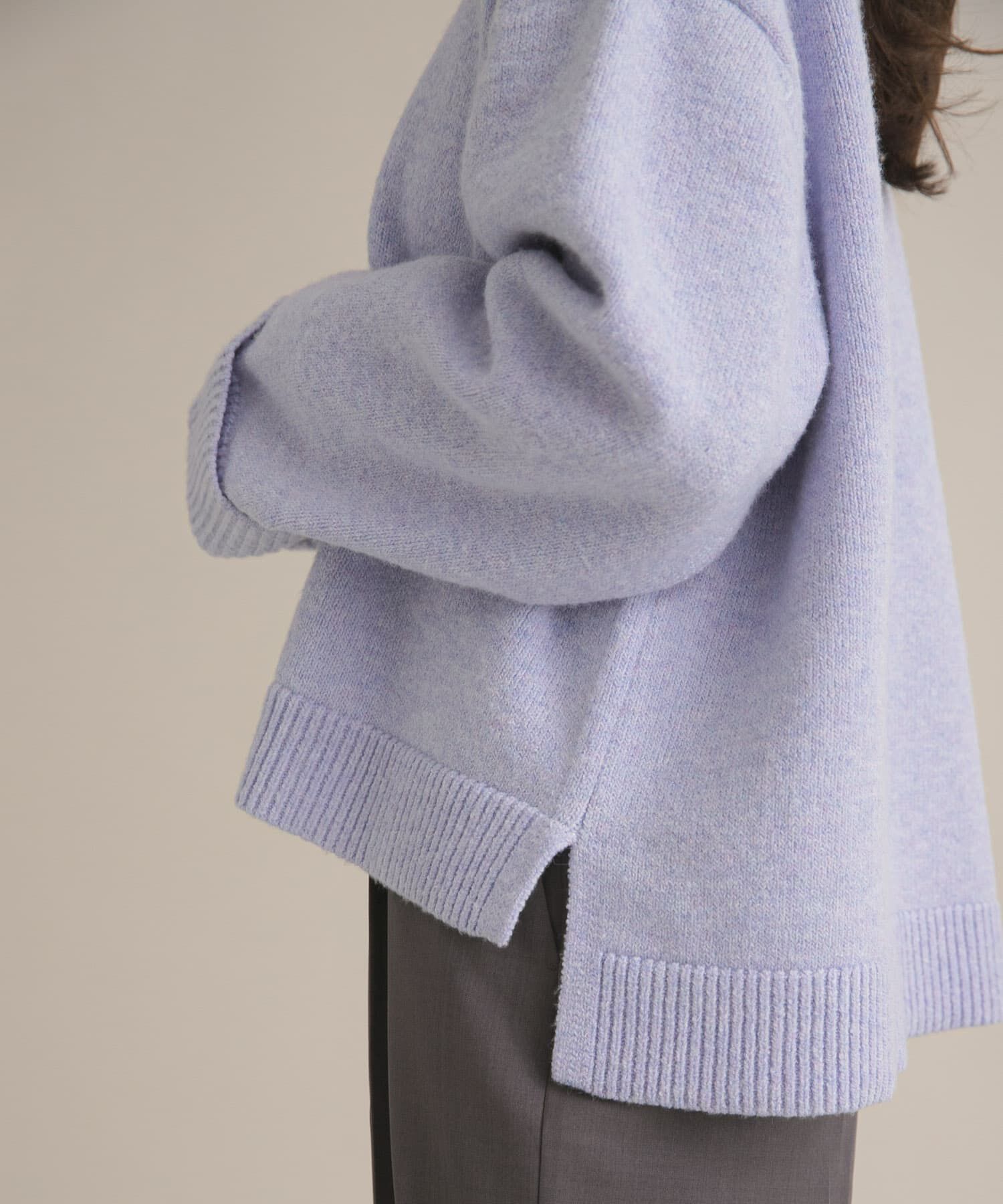 URBAN RESEARCH DOORS「『WEB/一部店舗限定』ターンバック袖ショート丈ニット」|ニット・セーター|