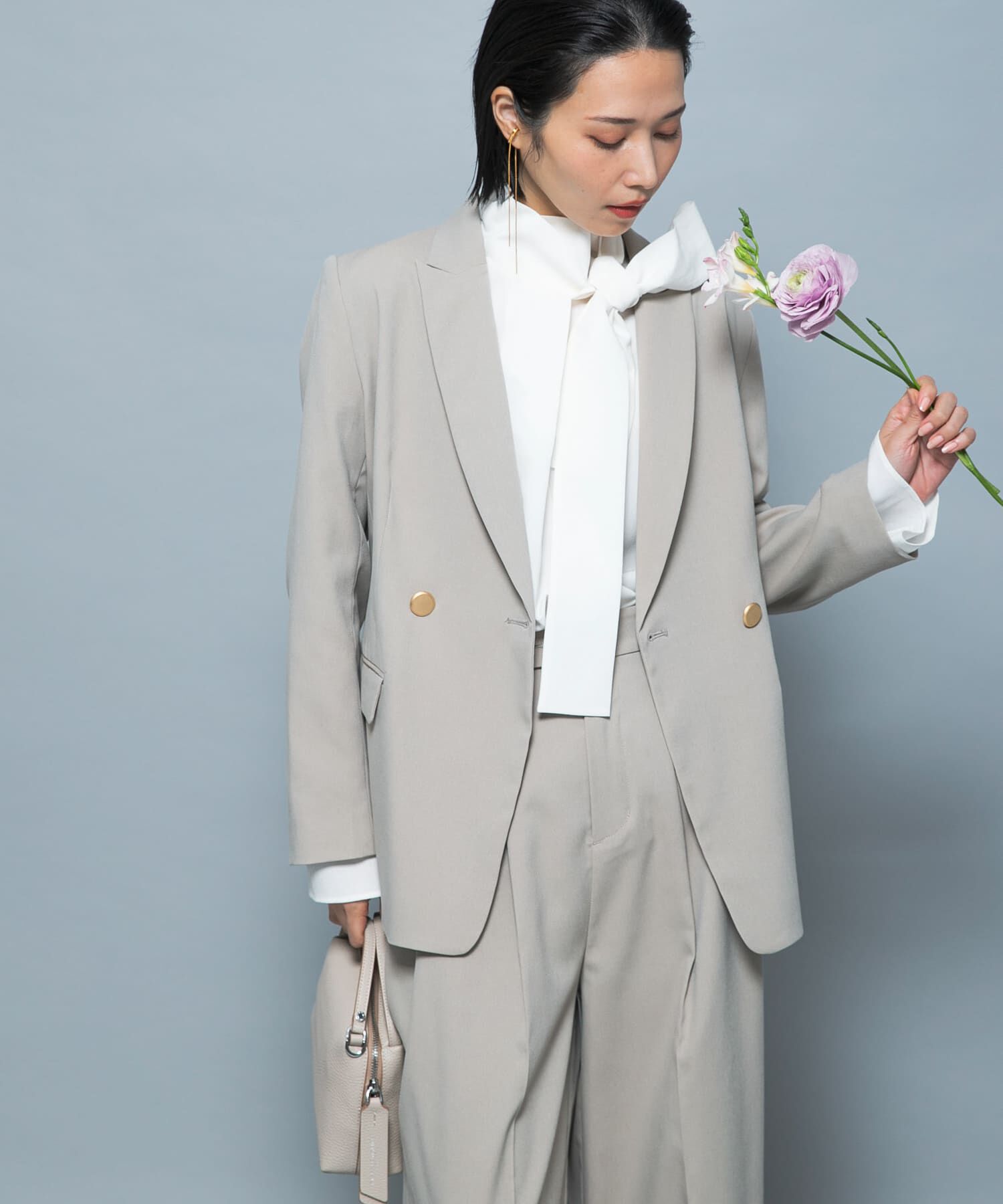 URBAN RESEARCH ROSSO「防シワシャンブレーツイルダブルジャケット」|その他|ベージュ系その他