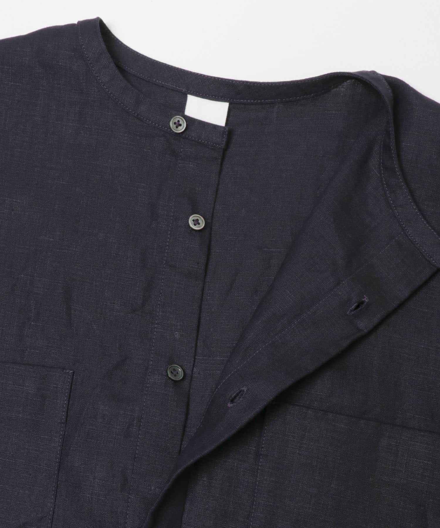 かぐれ「リネンダブルポケットワイドシャツ」|シャツ・ブラウス|