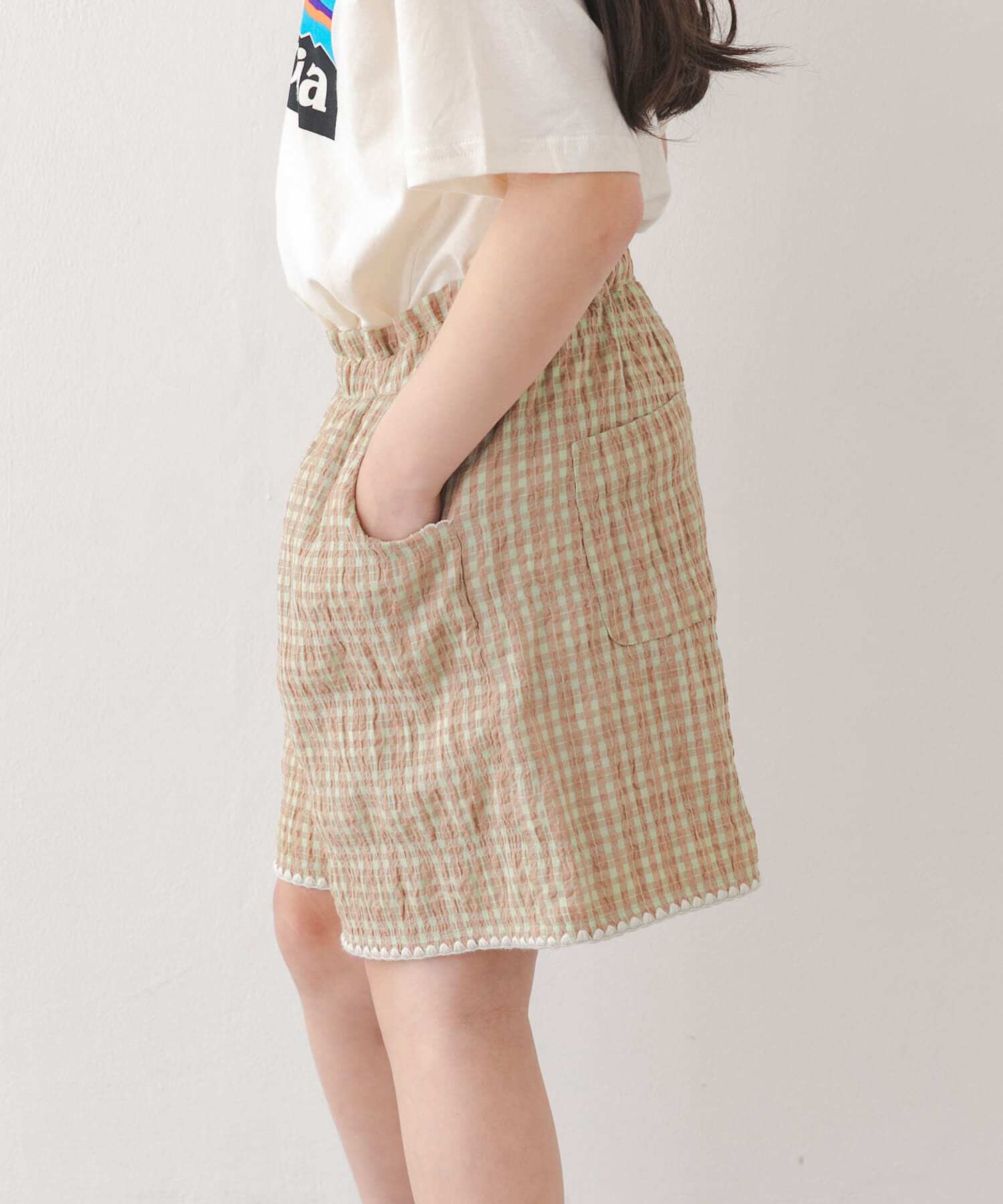 URBAN RESEARCH DOORS「『150サイズあり』チェックキュロット(KIDS)」|その他|