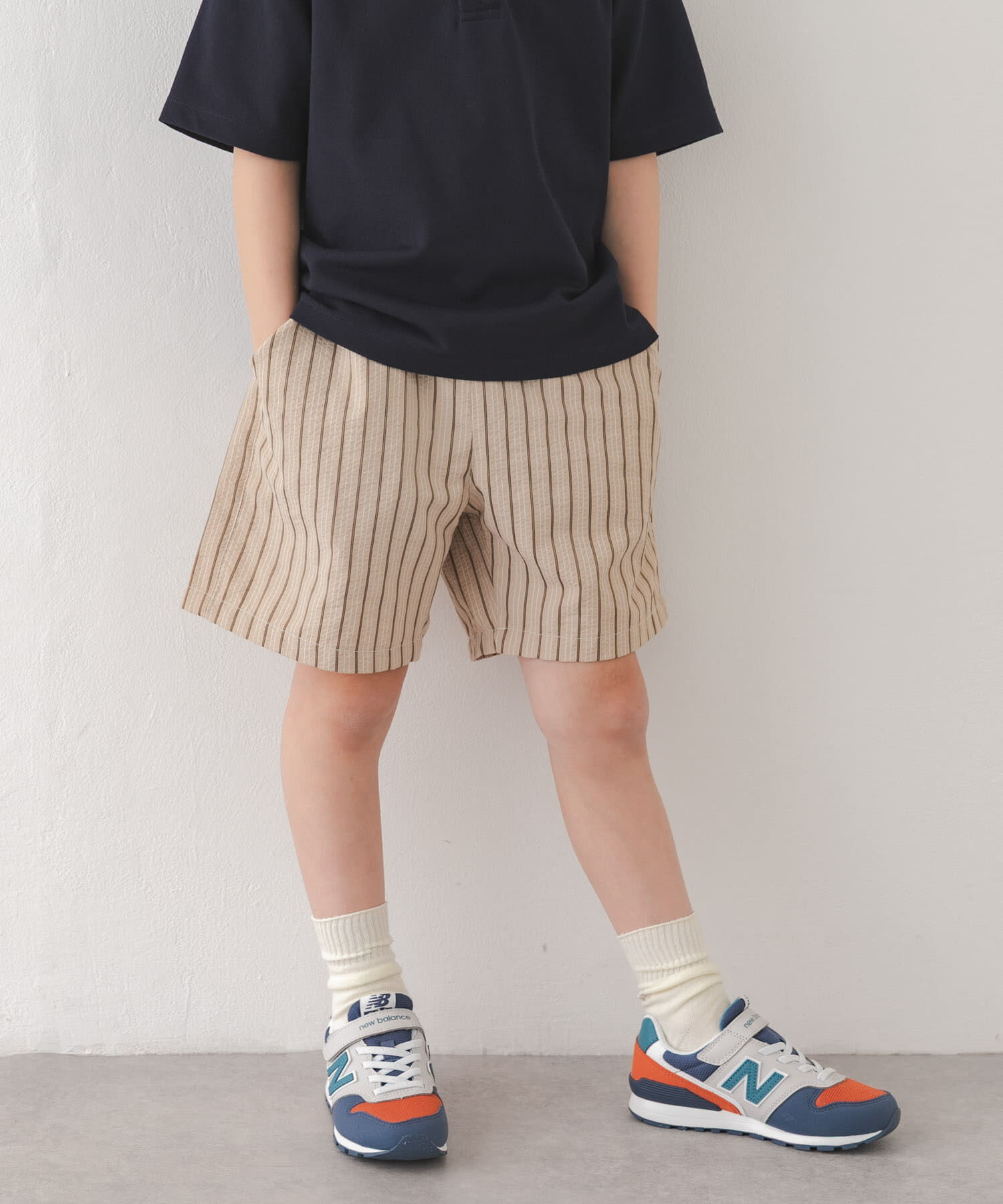 URBAN RESEARCH DOORS「『150サイズあり』ストライプショートパンツ(KIDS)」|その他|ベージュ