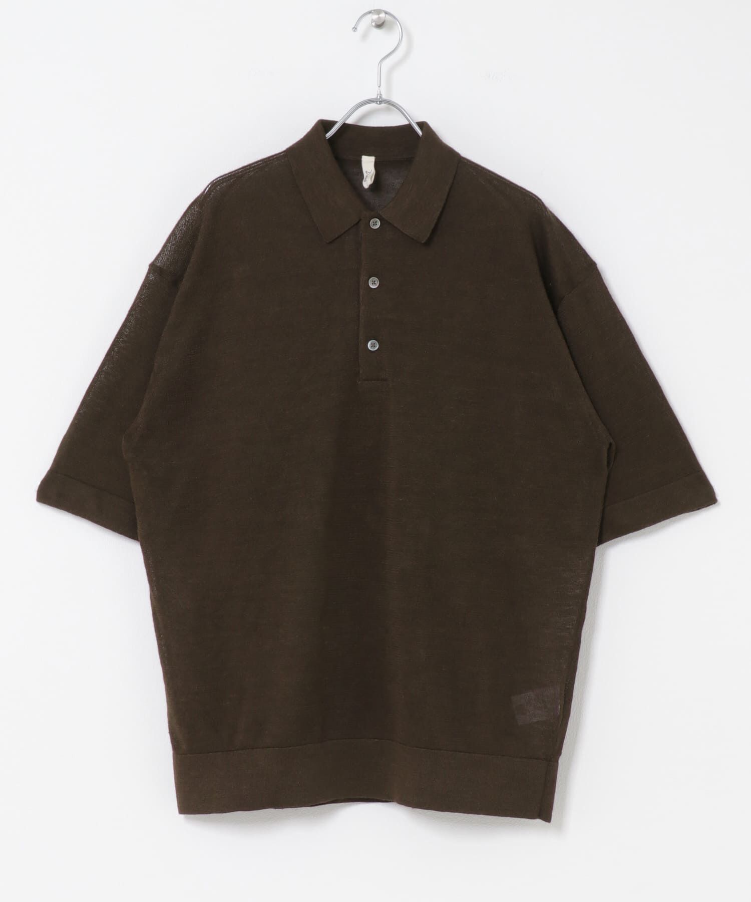 URBAN RESEARCH DOORS「Ramie High Gauge KnitPolo」|ポロシャツ|